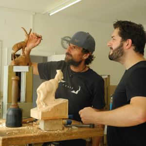 Krampusmaske bemalen