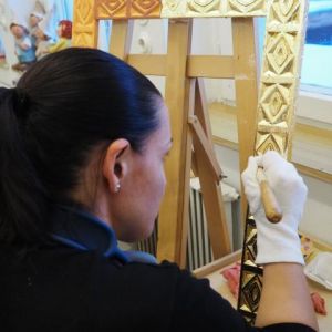 Basiskurs Farbliche Gestaltung - Kursteilnehmer bei der Arbeit